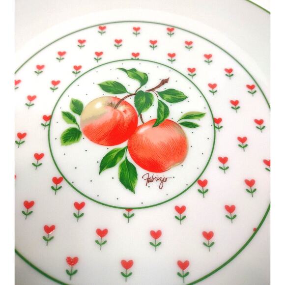 George Good Japan Vintage Porcelain Fabrizio Apple 7 5/8" Salad Plates Set of 6 - Picture 6 of 11